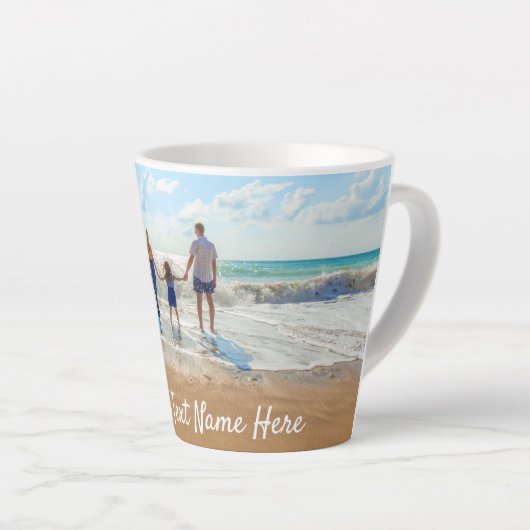 Personalisierte Latte-Tasse des Fotos mit benutzer Milchtasse (Rechte Ecke)