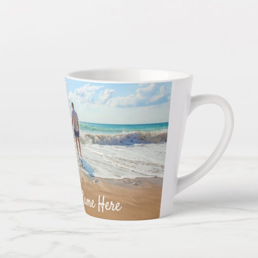 Personalisierte Latte-Tasse des Fotos mit benutzer Milchtasse (Rechts)