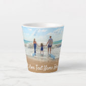 Personalisierte Latte-Tasse des Fotos mit benutzer Milchtasse (Vorderseite)