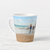 Personalisierte Latte-Tasse des Fotos mit benutzer Milchtasse (Linke Ecke)