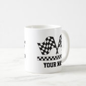 Personalisierte laufende Kundgebung kennzeichnet Kaffeetasse (VorderseiteRechts)