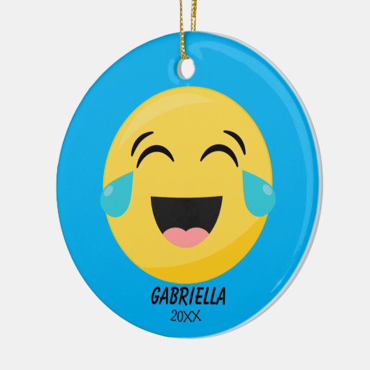 Personalisierte Laughout Loud Emoji Ornament (Links)