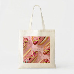 Personalisierte Launische Glitter Hot Dog Party Tragetasche