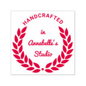 Personalisierte Laurel Wreath Juwelierqualität Permastempel (Design)