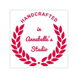 Personalisierte Laurel Wreath Juwelierqualität Permastempel