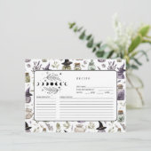 Personalisierte Lavendel- & Apotheker-Rezeptkarten (Stehend Vorderseite)