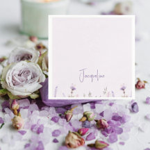 Personalisierte Lavendel-Blumen-Dusche