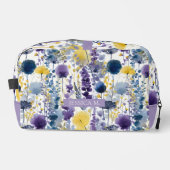 Personalisierte Lavendel-Wildblumen-Blumen Waschbeutel (Vorderseite)