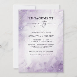 Personalisierte Lavendelbeteiligungspartei Einladung