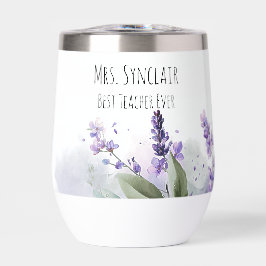 Personalisierte Lavendelblumen-Lehrerdankbarkeit