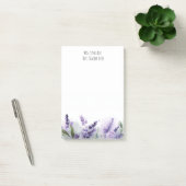 Personalisierte Lavendelblumen-Lehrerdankbarkeit Post-it Klebezettel (Büro)