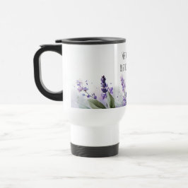 Personalisierte Lavendelblumen-Lehrerdankbarkeit Reisebecher