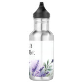 Personalisierte Lavendelblüten Lehrerdankbarkeit Edelstahlflasche (Rechts)