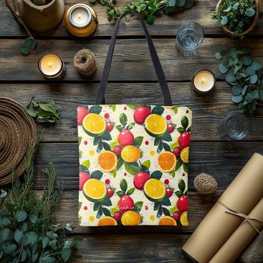 Personalisierte lebendige Citrus Frucht Tote Tasch Tasche