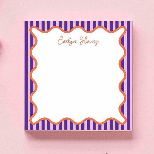 Personalisierte Lebendige Fette Farben Whimsical W Notizblock