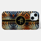 Personalisierte, lebendige Zebra Streifen: farbenf Case-Mate iPhone Hülle (Rückseite (Horizontal))