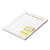 Personalisierte Lebensmittel Shopping List Banana Notizblock (Rotiert)