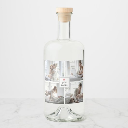 Personalisierte Lebensmittel und Getränke-Etikette Alkoholflaschenetikett (Vorderseite)