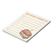 Personalisierte Lebensmittelgeschäft Klettergarten Notizblock (Rotiert)