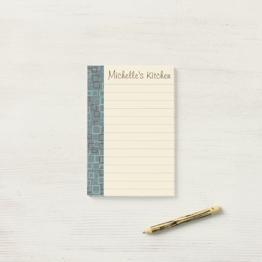 Personalisierte Lebensmittelgeschäft Küche Post It Post-it Klebezettel (Auf Schreibtisch)