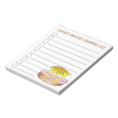 Personalisierte Lebensmittelgeschäfte Einkaufslist Notizblock (Rotiert)