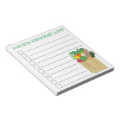 Personalisierte Lebensmittelgeschäfte Notizblock (angewinkelt)