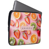 Personalisierte lebhafte Sommerfruchtmischung Laptopschutzhülle (Vorne Rechts)