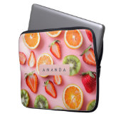 Personalisierte lebhafte Sommerfruchtmischung Laptopschutzhülle (Vorderseite Links)