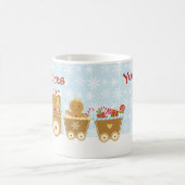 Personalisierte Lebkuchen-Zug-WeihnachtsTasse Kaffeetasse (Mittel)