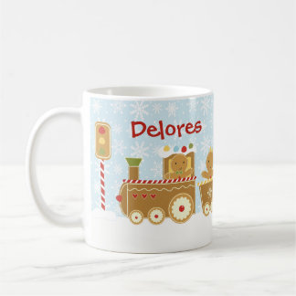 Personalisierte Lebkuchen-Zug-WeihnachtsTasse Kaffeetasse