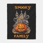 Personalisierte leckere Familie beängstigender Kür Fleecedecke (Vorderseite)
