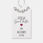 Personalisierte Leckerei, hausgemacht Geschenkanhänger (Vorderseite)