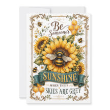 Personalisierte leere Grußkarte - Sonnenschein und