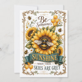 Personalisierte leere Grußkarte - Sonnenschein und