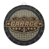 Personalisierte legendäre Garage Dartscheibe (vorne)