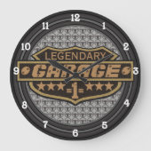 Personalisierte legendäre Garage Große Wanduhr (Vorderseite)