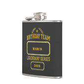 Personalisierte Legendäre Serie Gold Geburtstag Flachmann (Links)
