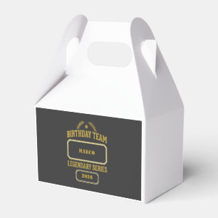 Personalisierte Legendäre Serie Gold Geburtstag Geschenkschachtel