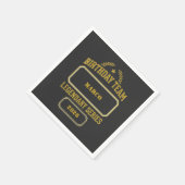 Personalisierte Legendäre Serie Gold Geburtstag Serviette (Ecke)