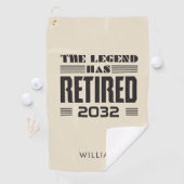 Personalisierte Legende hat Boss Coworker gelähmt Golfhandtuch (Insitu)