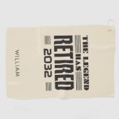 Personalisierte Legende hat Boss Coworker gelähmt Golfhandtuch (Horizontal)