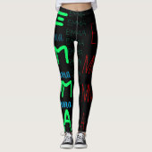 Personalisierte Leggings für die Wiederholung von  (Vorderseite)