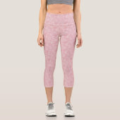 Personalisierte Leggings in Grau und Weiß (Vorderseite)