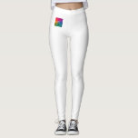 Personalisierte Leggings Logo für die Textgesellsc<br><div class="desc">Fügen Sie Ihr Logo für den Textnamen moderne,  elegante Template-weiße Leggings.</div>