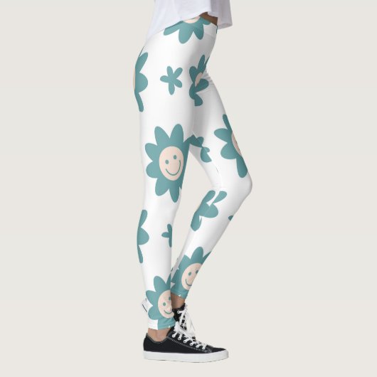 Personalisierte Leggings mit blühenden Stilen. (Rechts)