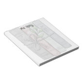 Personalisierte Lehrbücher, die mit Wein verbunden Notizblock (angewinkelt)