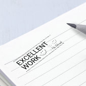 Personalisierte Lehrer Hervorragende Arbeit Gummistempel