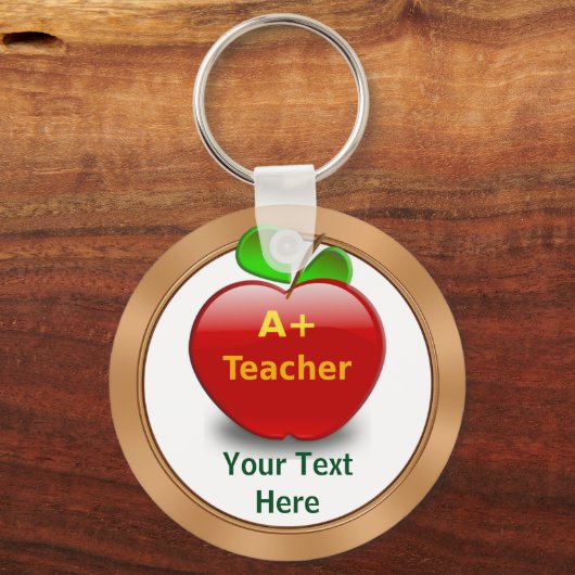 Personalisierte Lehrer Schlüsselanhänger keine Min (Vorderseite)