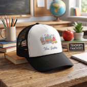 Personalisierte Lehrer Trucker Mütze - süßer Apfel