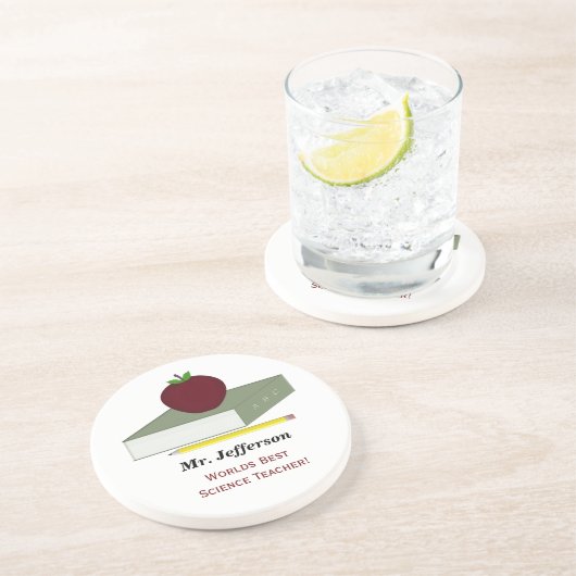 Personalisierte Lehrer-Untersetzer Getränkeuntersetzer (Seite)